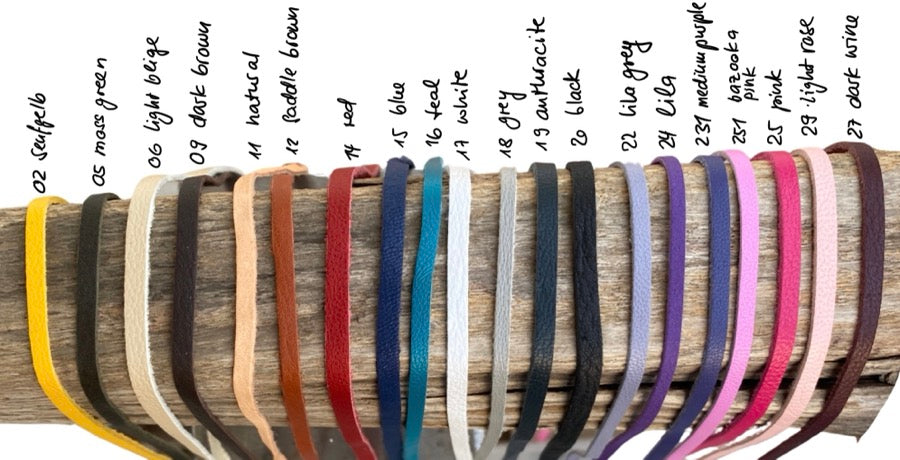 Bandes de cuir 3 mm - 80-100 cm de long