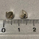 Metallperle "Twist", silber
