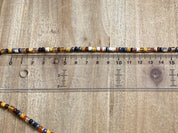 Perles en verre Picasso vieilli 4 mm - couleur Désert &amp; Stone Mix