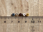 Perle di vetro Picasso invecchiato da 4 mm - Colore deserto e mix di pietre