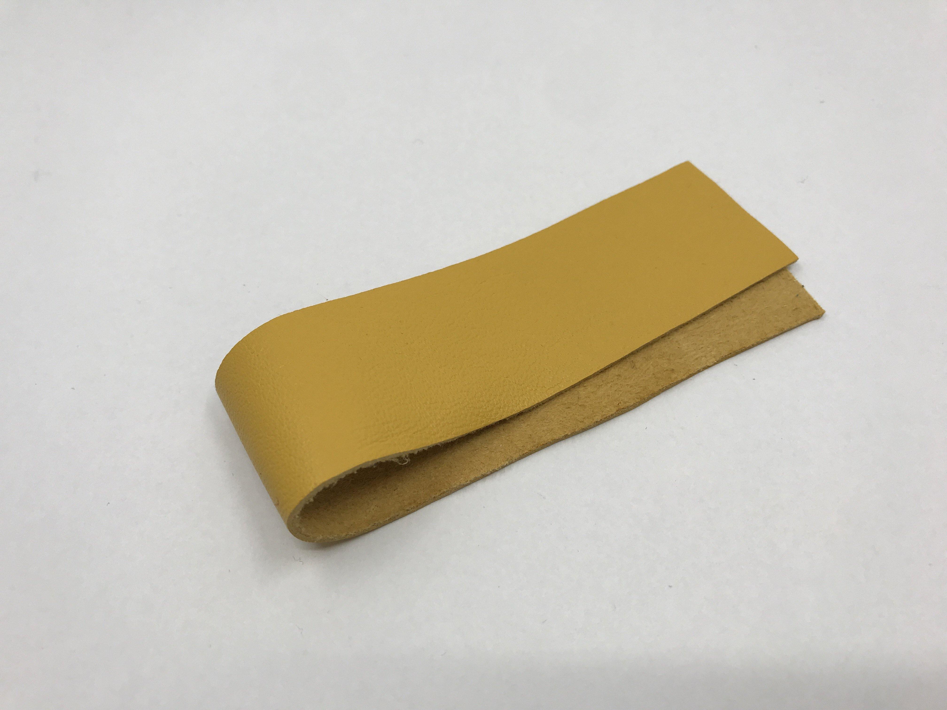 Lederstreifen 3 cm -  Farbe 012 senfgelb - bead&more