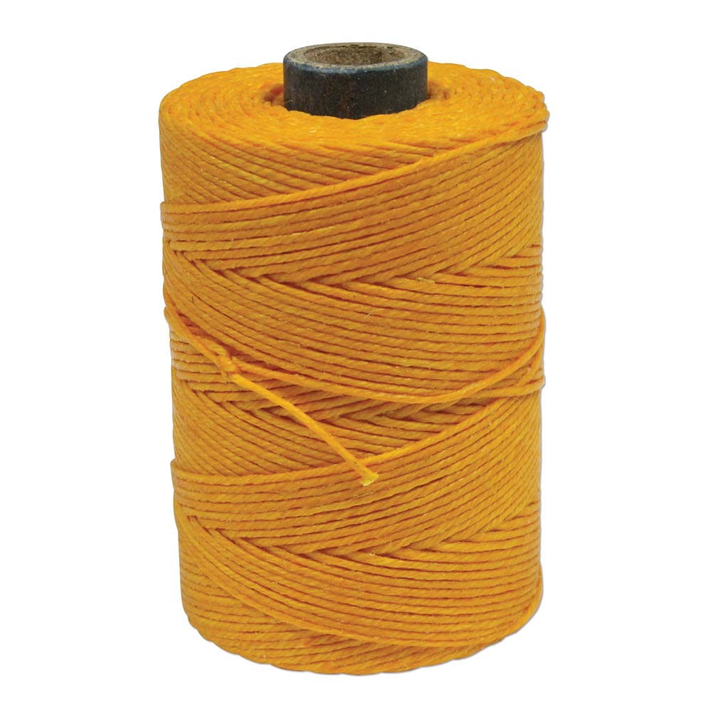 fil de lin ciré / Irish Waxed Linen couleur 06 jaune d’automne 0,7 mm