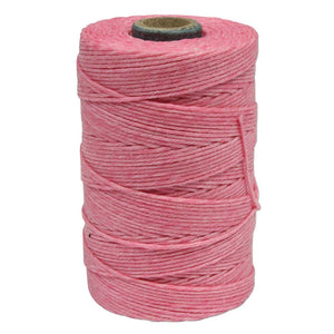 filato di lino cerato / Irish Waxed Linen colore 17 rosa chiaro 0,7 mm