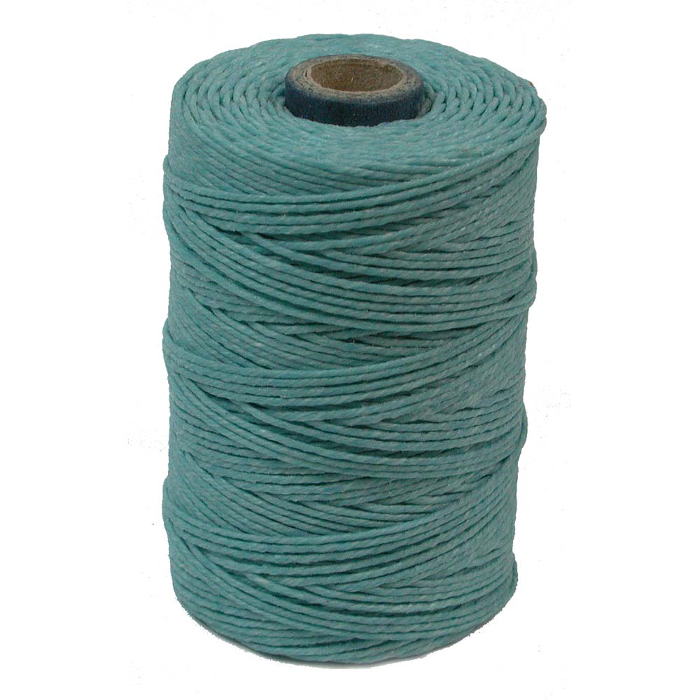 fil de lin ciré / Irish Waxed Linen couleur 28 turquoise 0,5 mm