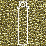 Perline di metallo 8/0 - Perline di metalli pesanti - ottone giallo