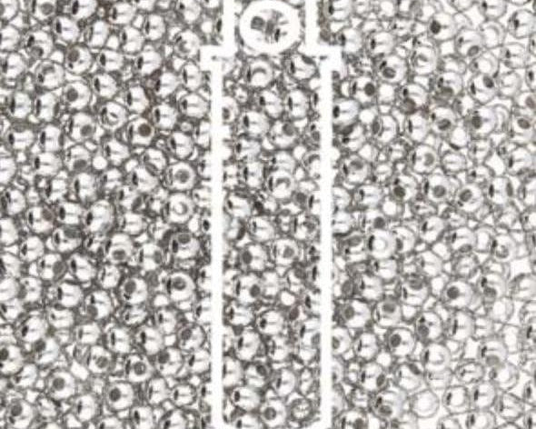 0 - Heavy Metal Seed Beads - Imitation Rhodium - bead&more