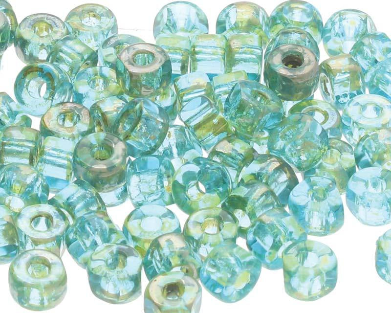 0 3 Cut Glasperlen - Farbe Aqua Rembrandt - bead&more