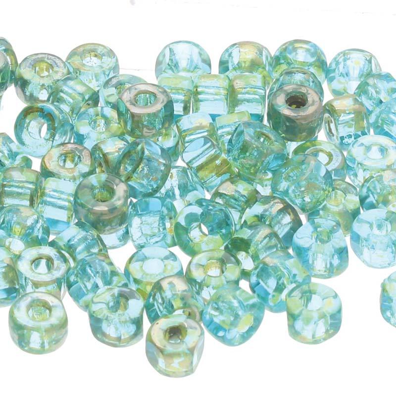 Matubo 6/0 3 Cut Glasperlen - Farbe Aqua Rembrandt - bead&more