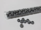 Perlen aus Holz, 6 mm, Farbe 04 anthracite grey