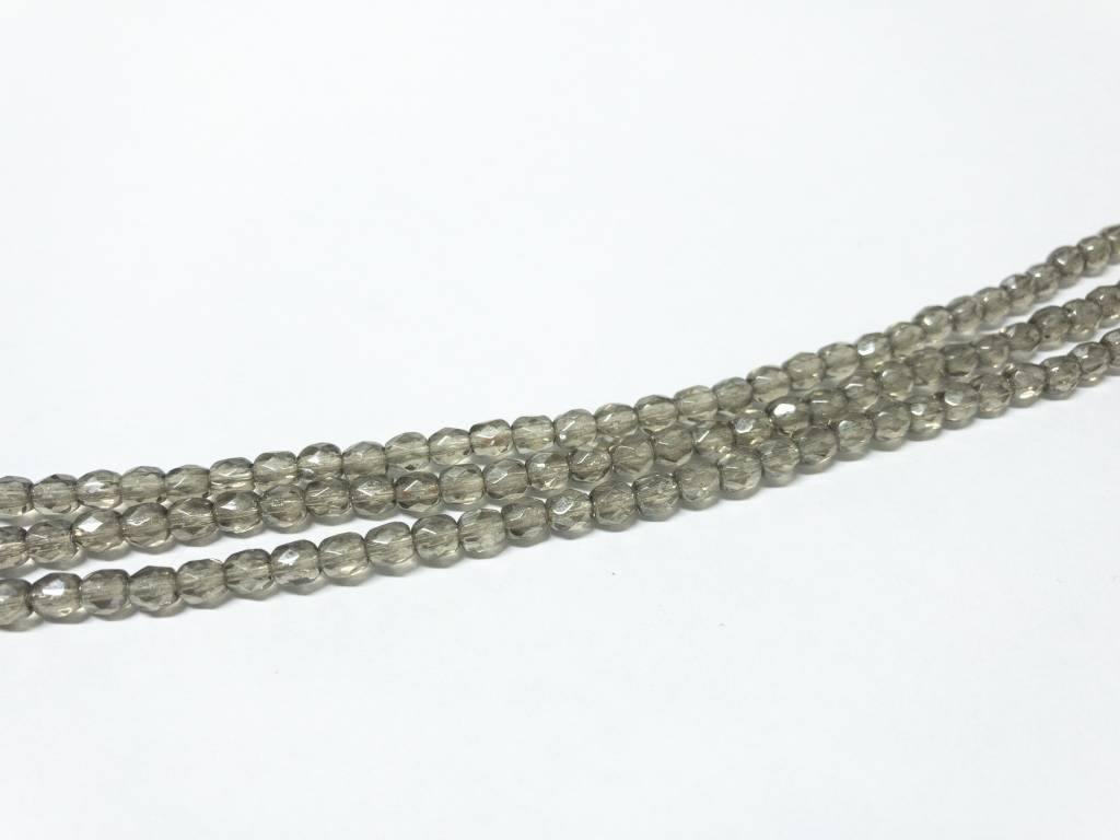 Glasschliffperlen feuerpoliert 4mm, Farbe A08 Black Diamond light luster - bead&more