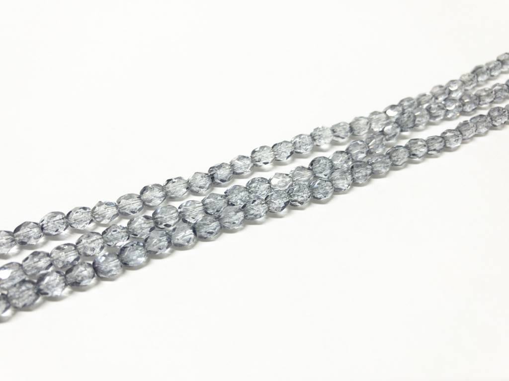 Glasschliffperlen feuerpoliert 4mm, Farbe A30 Montana light luster - bead&more