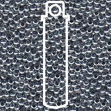 Metallperlen 8/0 - Heavy Metal Seed Beads - zinc