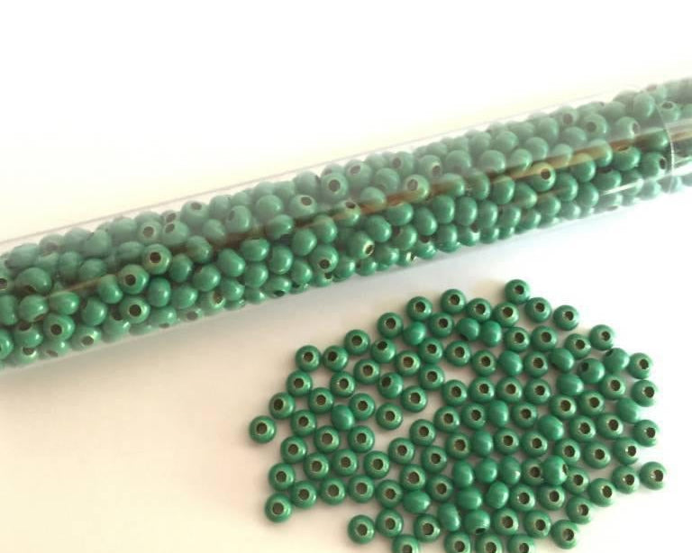 0 - Heavy Metal Seed Beads - green - bead&more
