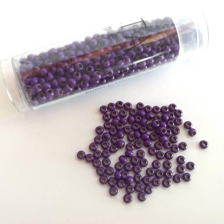 Metallperlen 11/0 - Heavy Metal Seed Beads - purple - bead&more