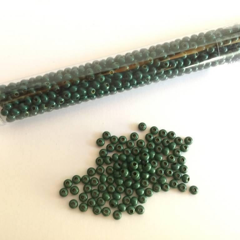 Metallperlen 8/0 - Heavy Metal Seed Beads - dark green - bead&more