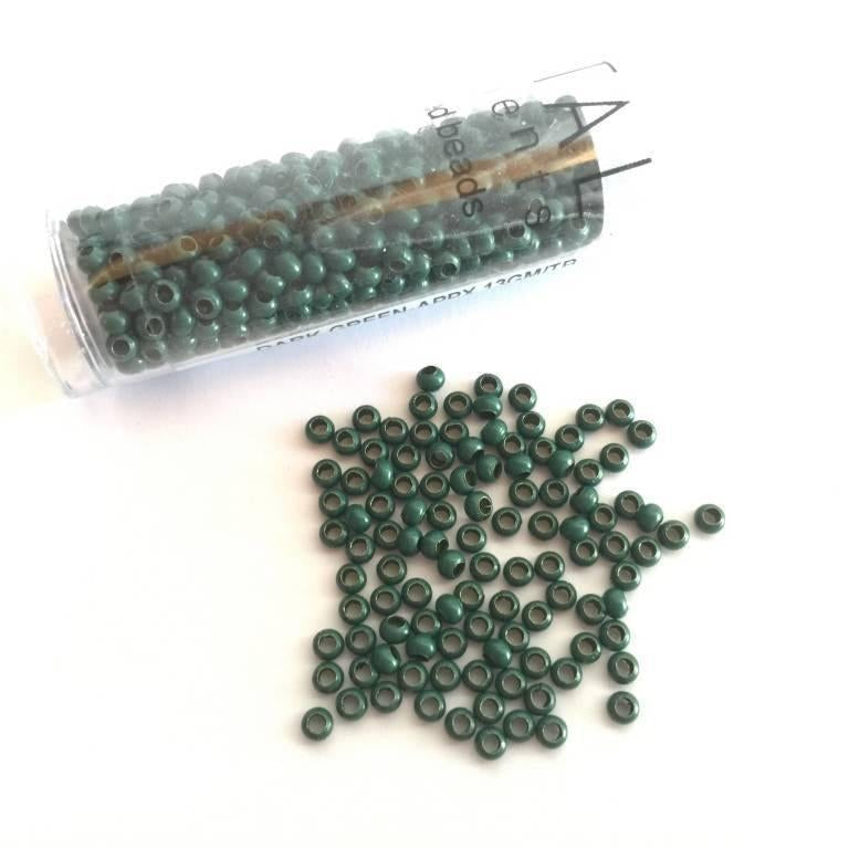 Metallperlen 11/0 - Heavy Metal Seed Beads - dark green - bead&more