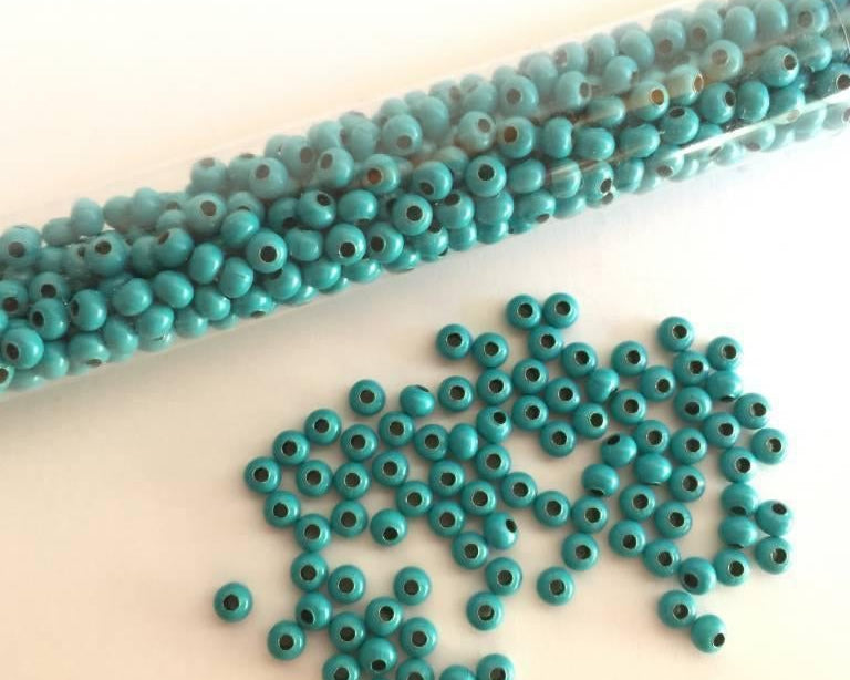 0 - Heavy Metal Seed Beads - turquoise - bead&more