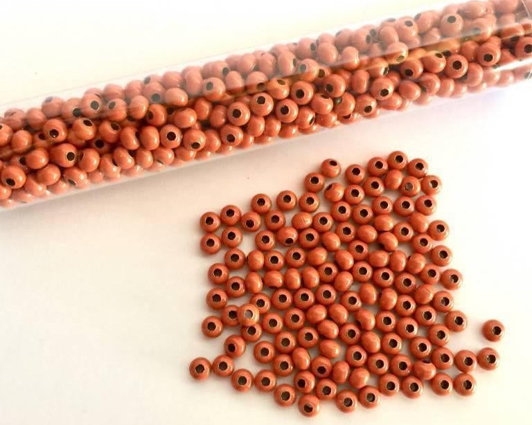 0 - Heavy Metal Seed Beads - orange - bead&more