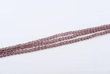 Perle di vetro lucidate a fuoco 4mm, colore C121 ametista