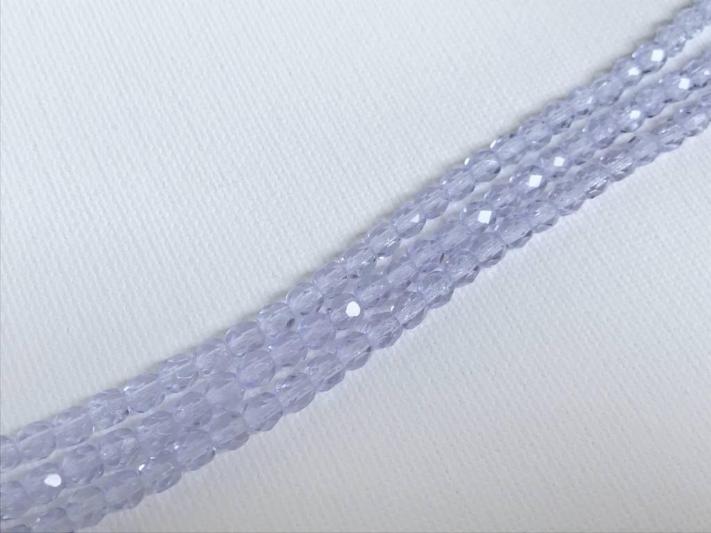Glasschliffperlen feuerpoliert 4mm, Farbe A31 Pale Lavender - bead&more