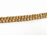 Perle di vetro lucidato a fuoco 4mm, colore B82 Oriental Gold