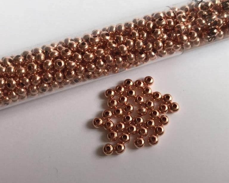 0 - Heavy Metal Seed Beads - copper - bead&more