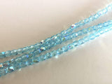 Glasschliffperlen feuerpoliert 4mm, Farbe B41 Aqua Light AB