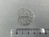 Anhänger Metall "Tropisches Blatt", Farbe silber