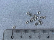 Anneaux de pliage / anneaux de saut Ø 3 mm en métal argenté - 20 pièces