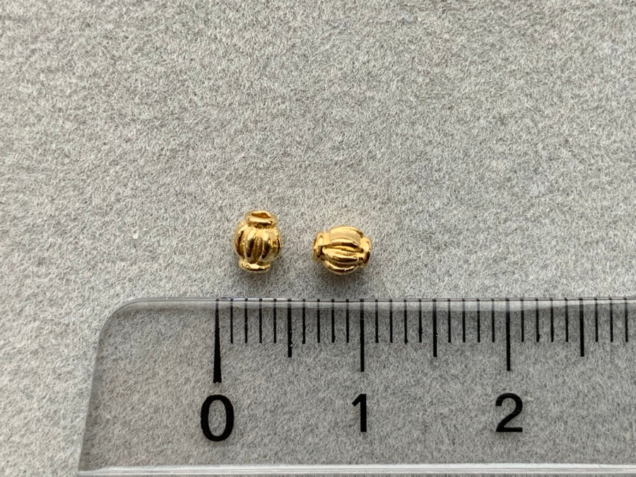 Metallperle "Lampion mini", gold