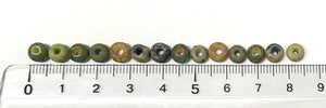 Aged Picasso Glasperlen 6 mm - Farbe Seagrass Mix - bead&more