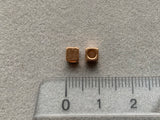 Metallperle "Cube", roségold