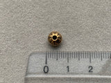 Metallperle "Disc Ornament", messing