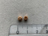 Metallperle "Cube Round Corner", roségold