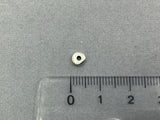 Metallperle "round Triangel", silber