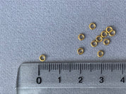 Anneaux de pliage / anneaux de saut Ø 3 mm en métal doré - 20 pièces