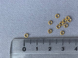 Anelli di piegatura/anelli di salto Ø 3 mm in metallo dorato - 20 pezzi