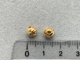 Perlina di metallo "Ball", dorata