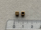 Metallperle "Cube", messing