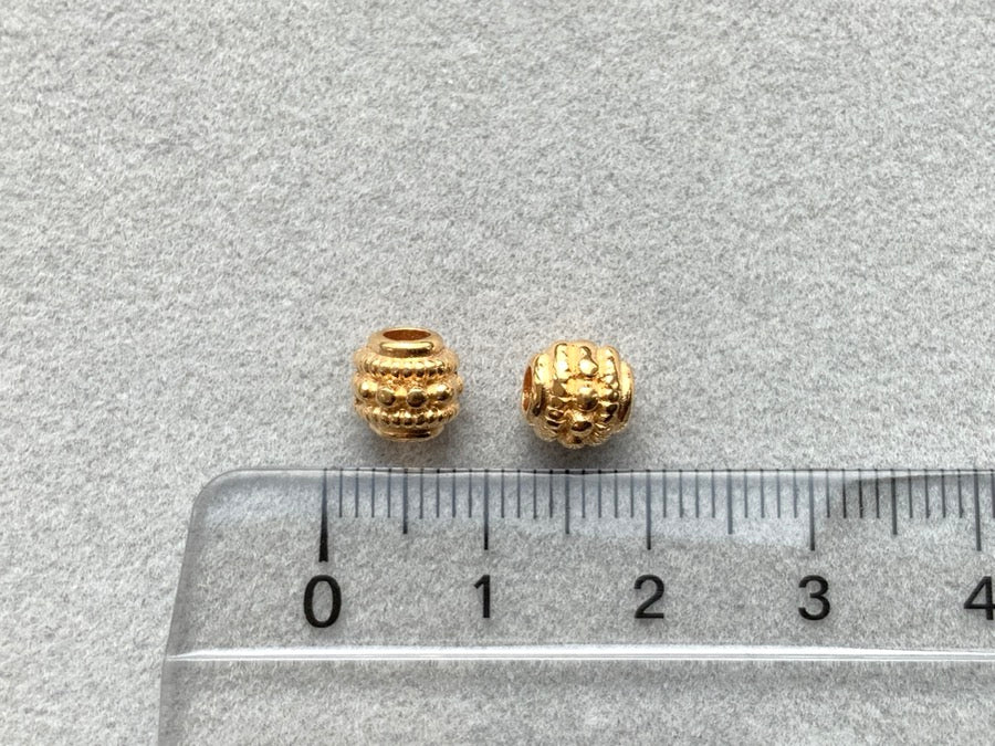 Metallperle "Ornament Dots midi", gold