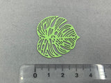 Anhänger Metall "Tropisches Blatt", Farbe grün