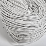 Baumwollkordeln gewachst 1 mm, Farbe 04 weiss