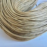 Baumwollkordeln gewachst 1 mm, Farbe 07 sand