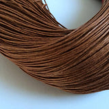 Baumwollkordeln gewachst 1 mm, Farbe 09 haselnuss