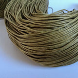 Baumwollkordeln gewachst 1 mm, Farbe 15 hell olive
