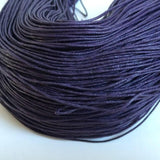 Baumwollkordeln gewachst 1 mm, Farbe 30 plum
