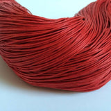 Baumwollkordeln gewachst 1 mm, Farbe 41 rot