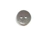 Metallknopf "Blatt", Farbe altsilber