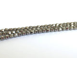 Glasschliffperlen feuerpoliert 4mm, Farbe A25 Chrome