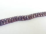 Perle di vetro lucidate a fuoco 4mm, colore C119 Violet Lustre